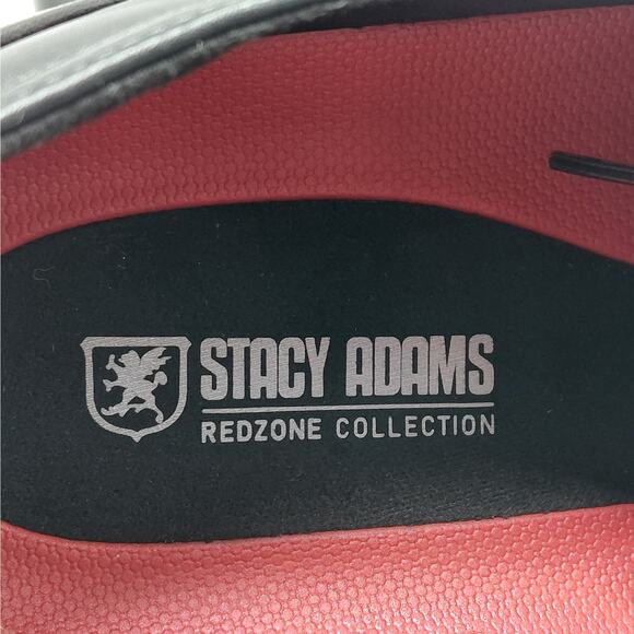 Stacy Adams Mens Dress Shoes Size 13 Black Leather Wingtip Oxford Lace Up Work - Picture 8 of 14